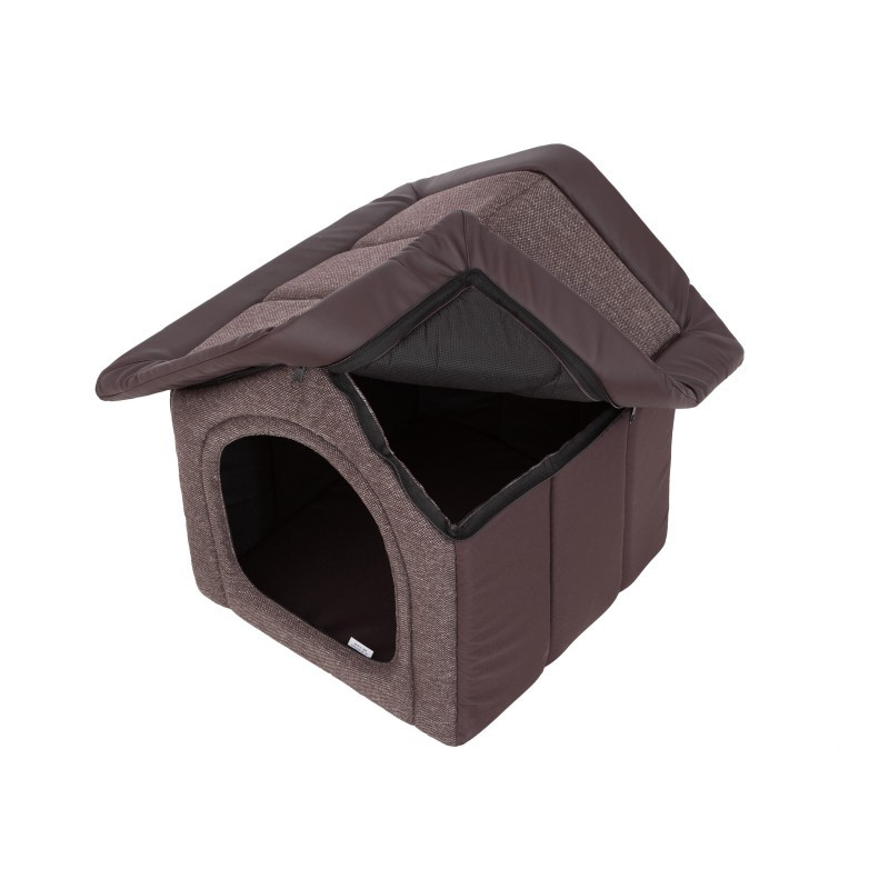 Búda pre psa INARI R3 ekokoža, hnedá