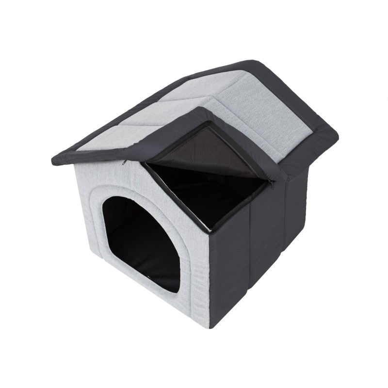 Búda pre psa INARI R3 sivá / granátová