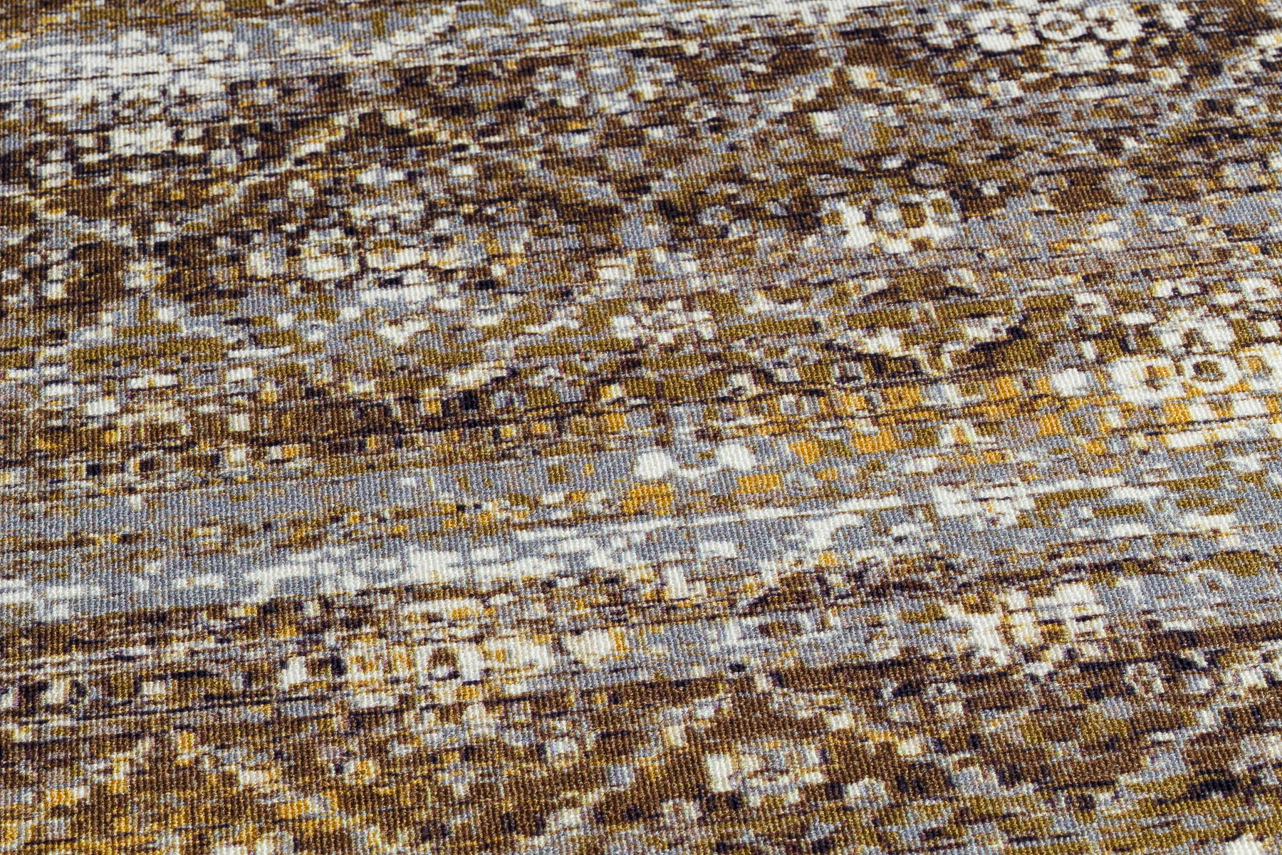 Protišmykový behúň DIGITAL - BERGEN béžový / sivý