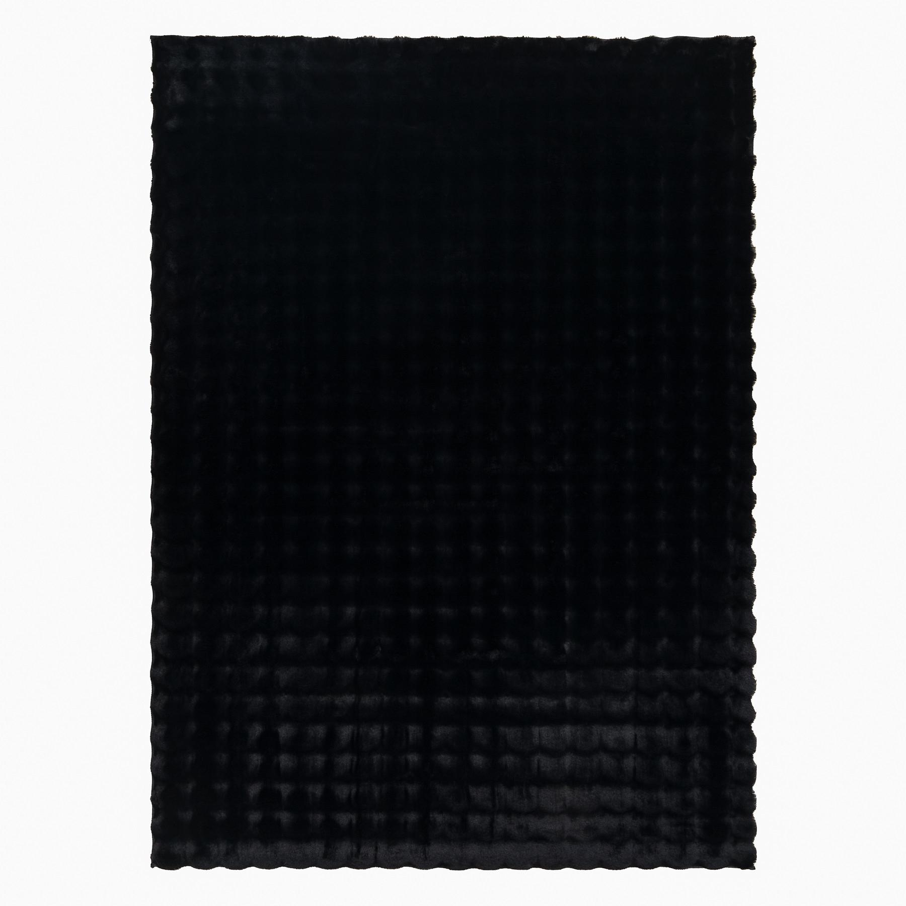 Koberec BUBBLE čierny 25 štrukturálny 3D