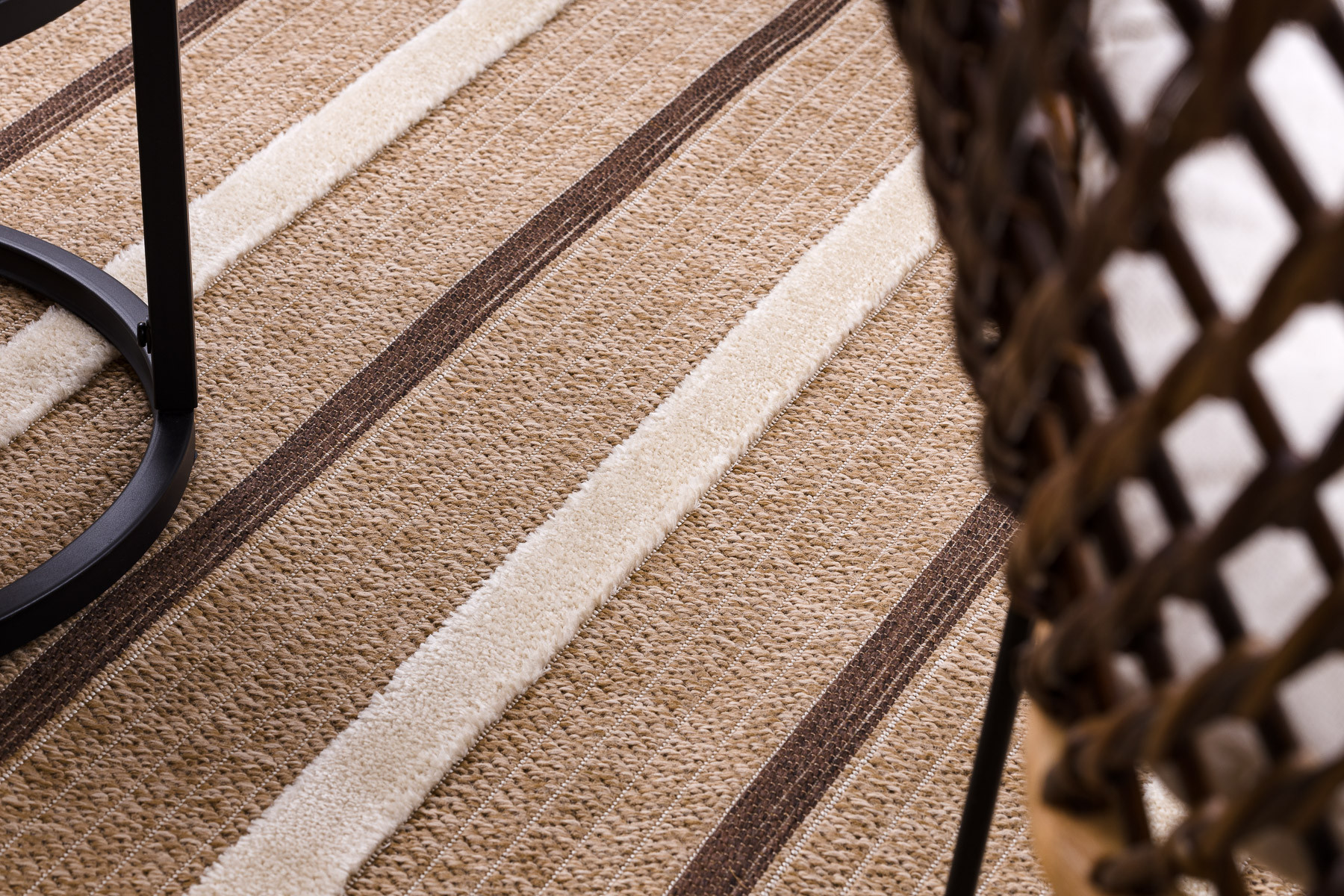 Koberec SPARK 0686A pruhy, béžový / krémový