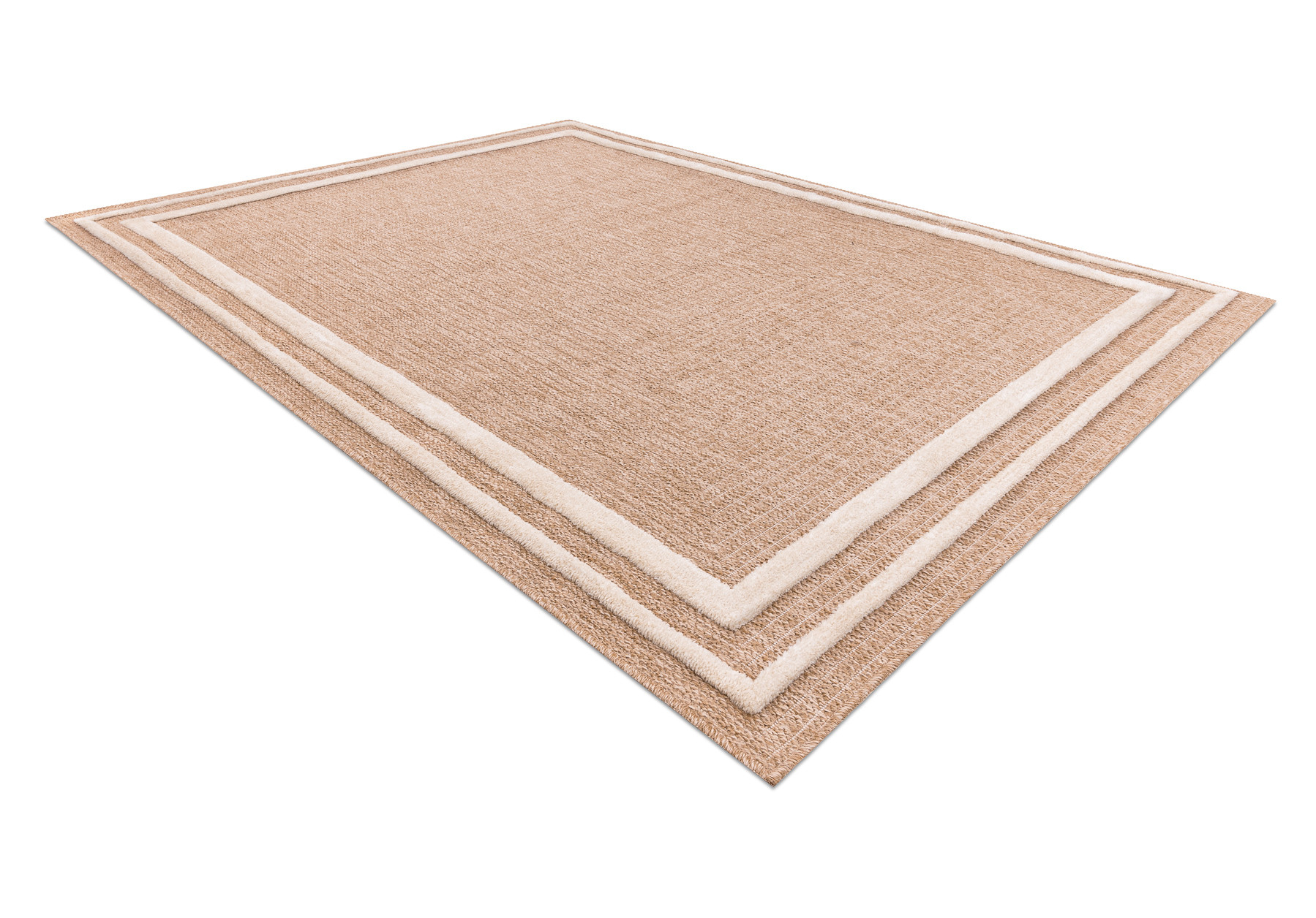 Koberec SPARK 0687A rám, béžový / krémový