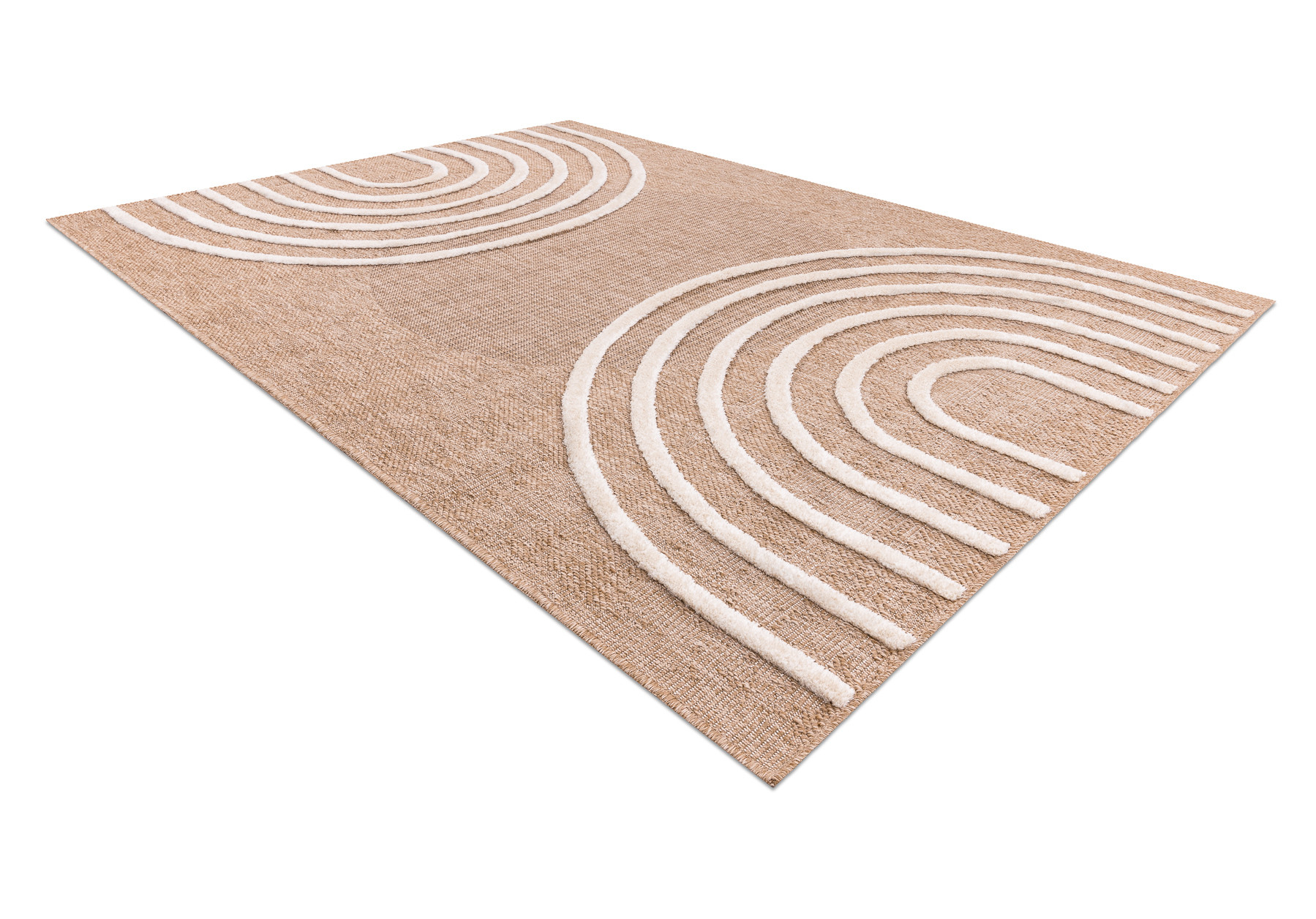 Koberec SPARK 0688A geometrický, béžový / krémový