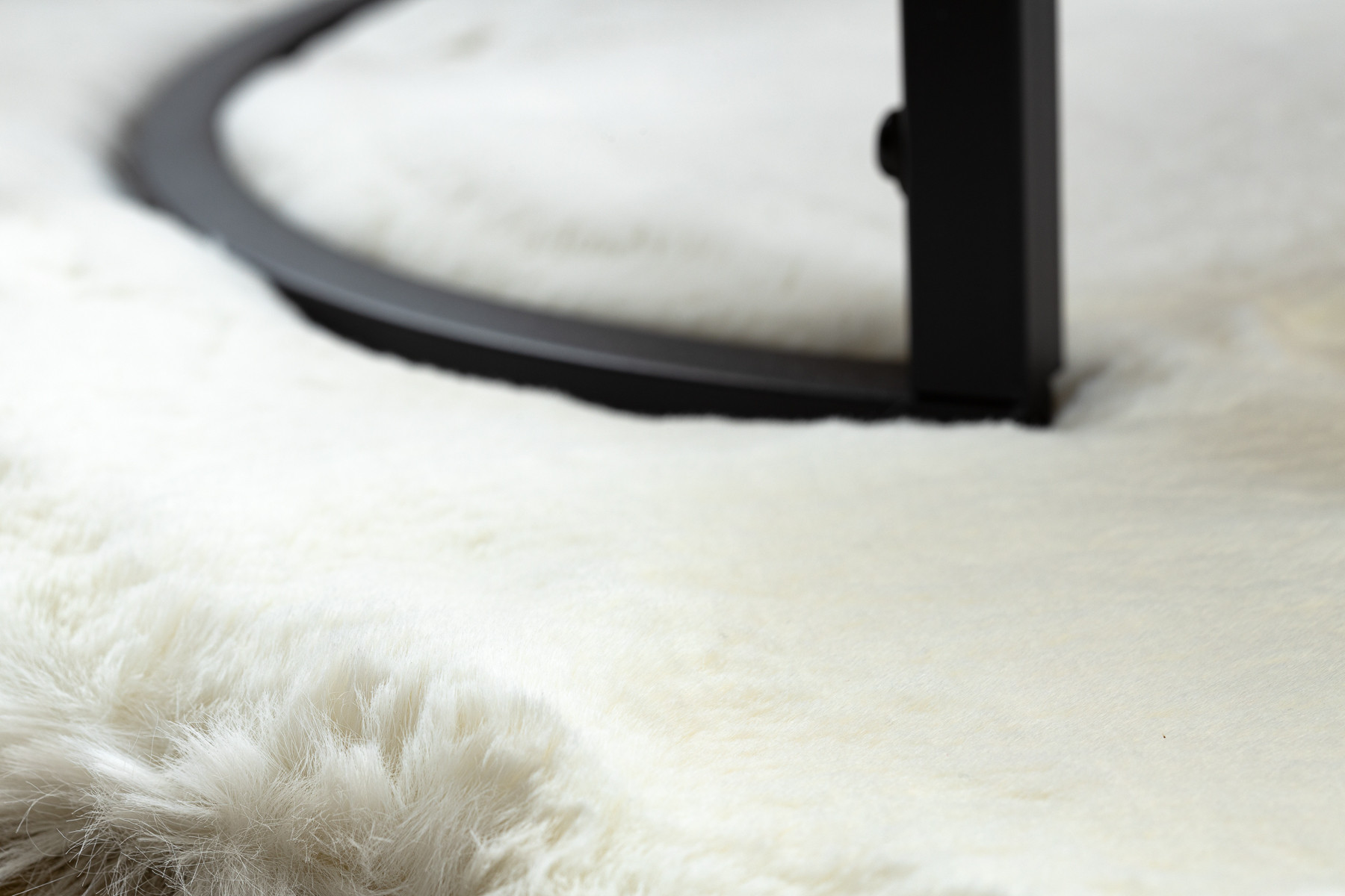 Koberec TEDDY NEW wool 45 krémový, kruh