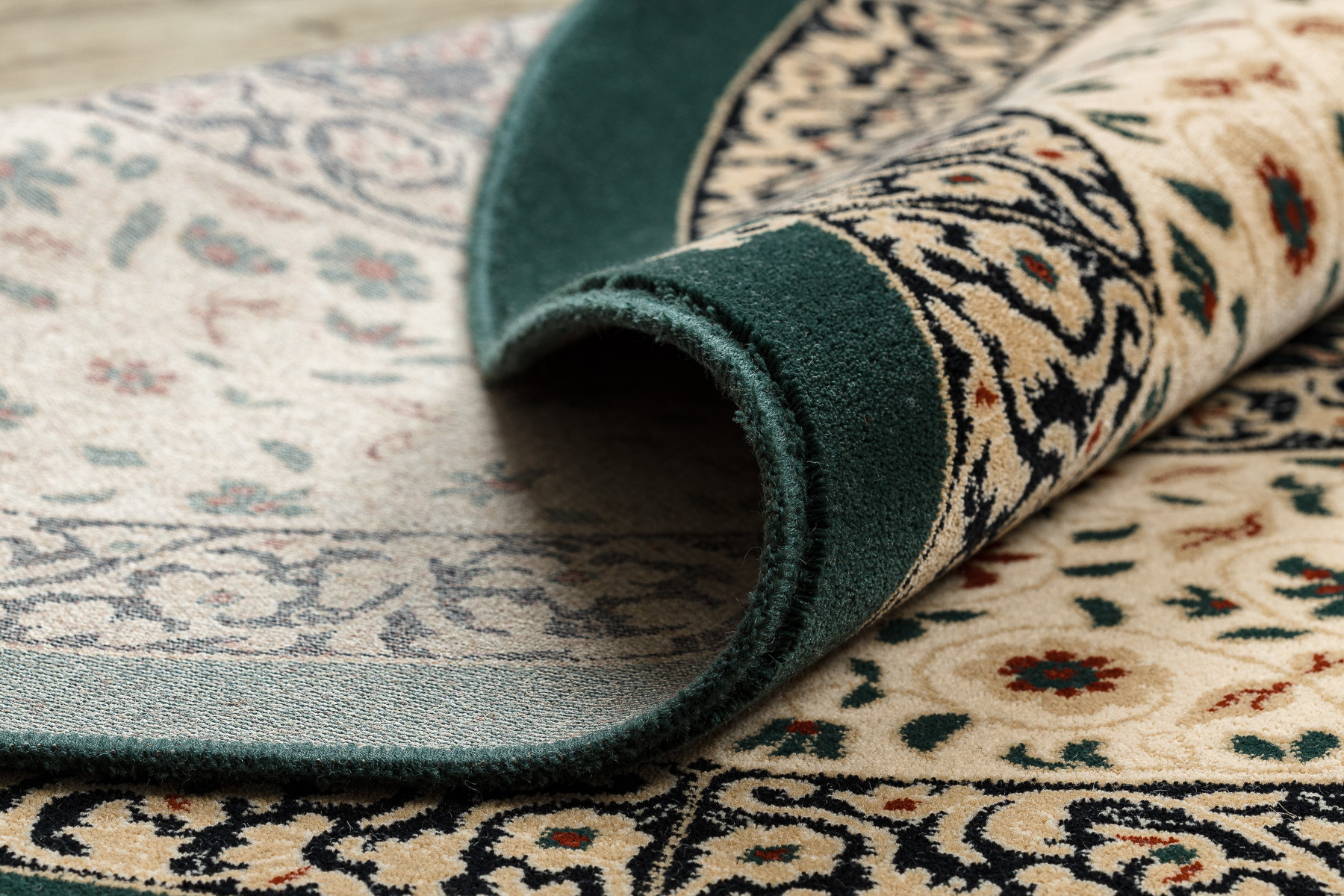 Koberec POLONIA vitráž, smaragdový kruh