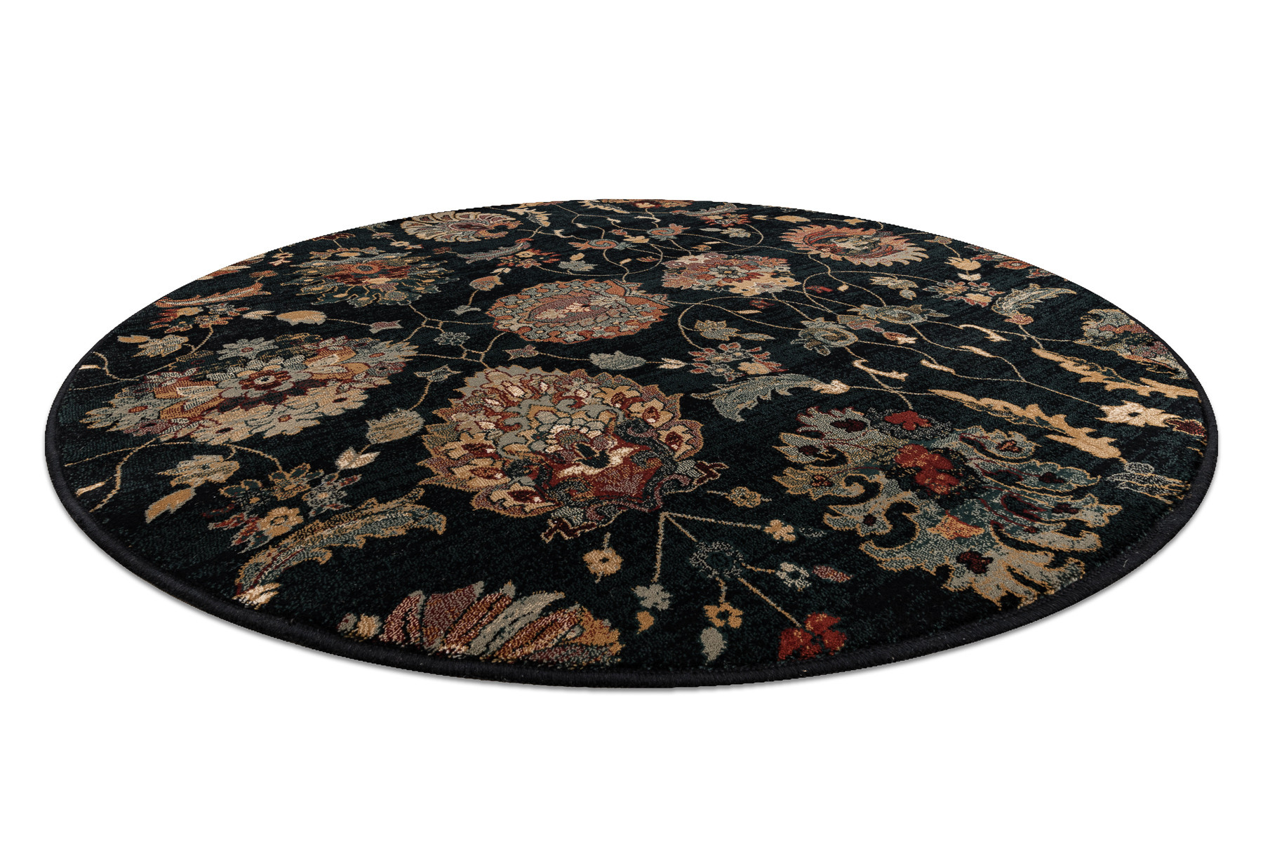 Koberec SUPERIOR LATICA tmavomodrý kruh