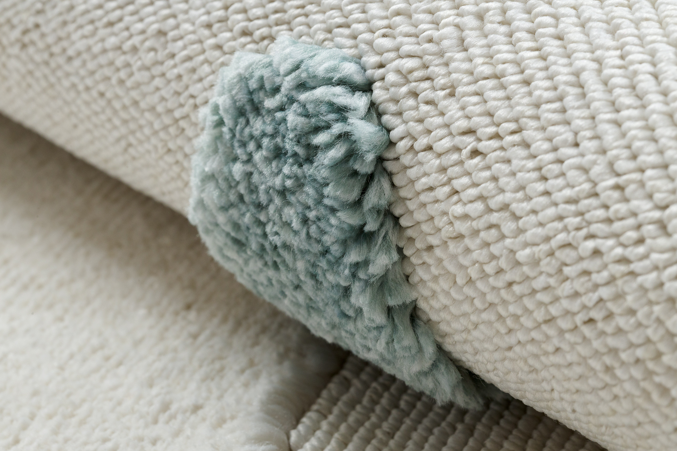 Detský koberec YOYO GD63 biely / granátový - mraky, kvapky