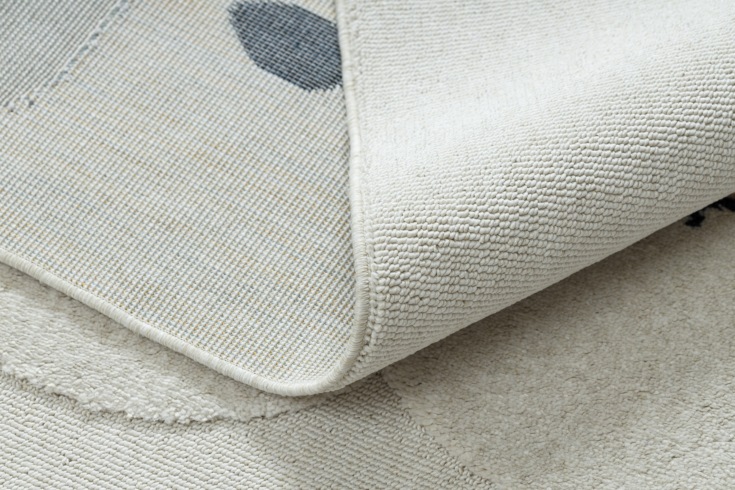 Detský koberec YOYO GD63 biely / granátový - mraky, kvapky