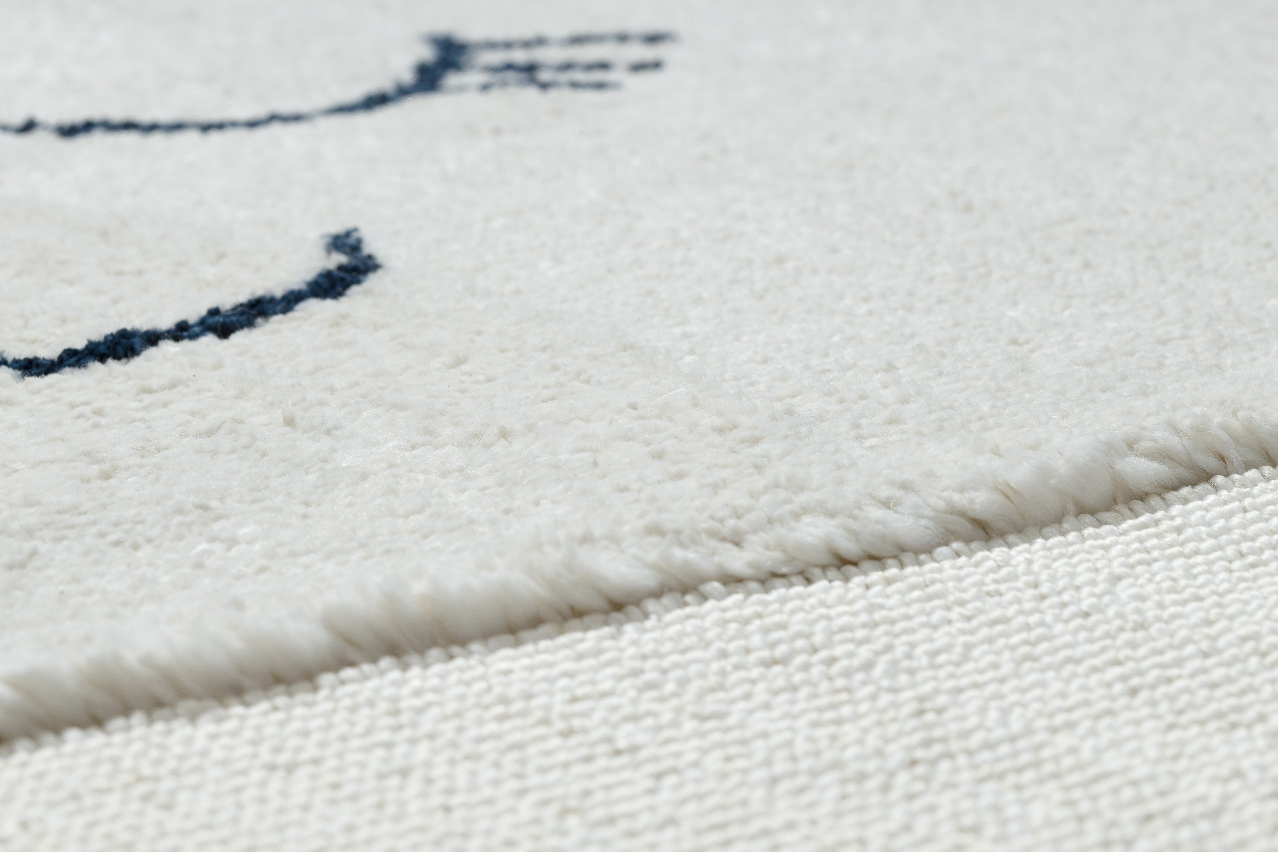 Detský koberec YOYO GD63 biely / granátový - mraky, kvapky