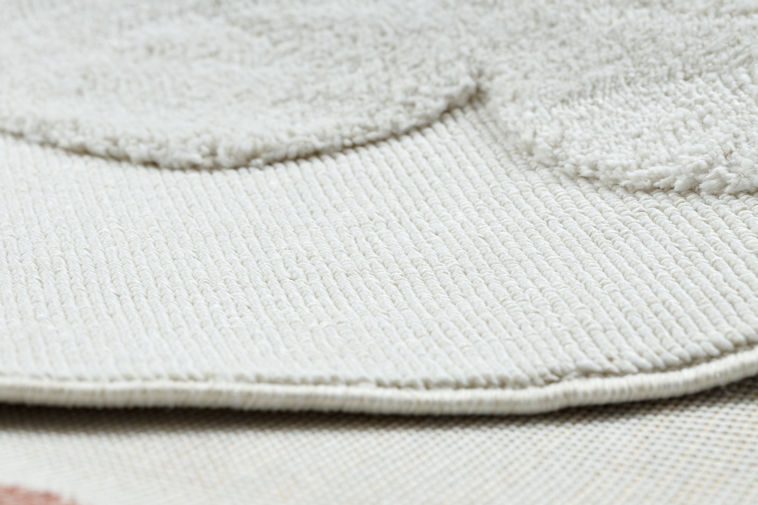 Detský koberec YOYO GD63 biely / granátový - mraky, kvapky