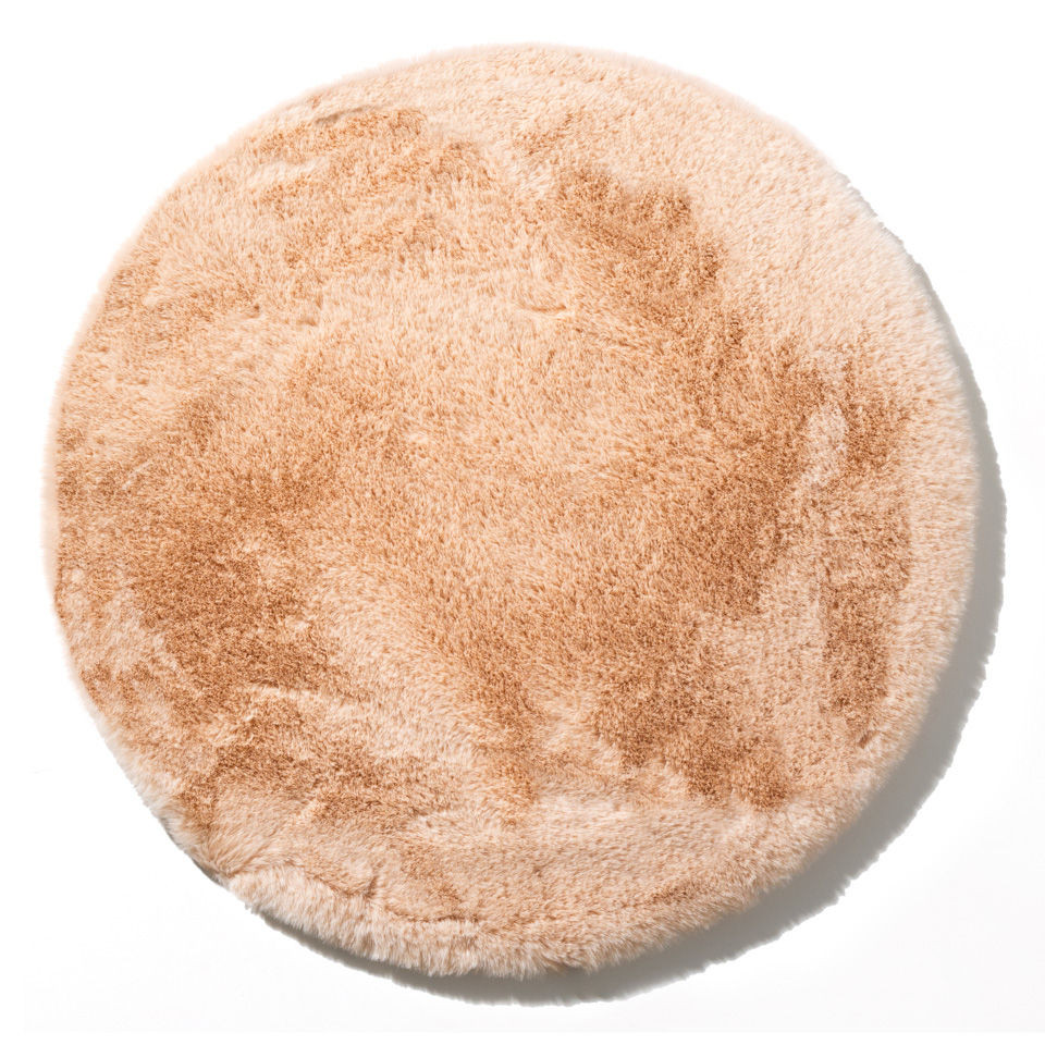 Kúpeľňový koberček Moyo fuzzy peach kruh