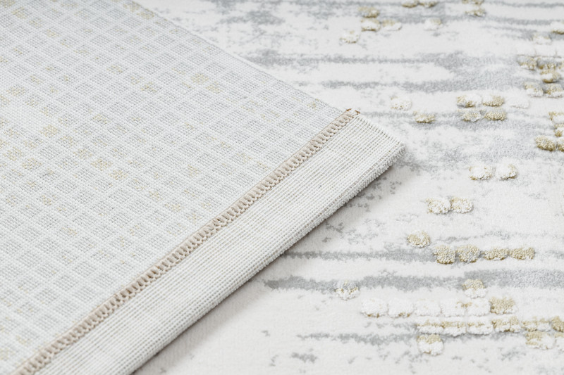 Koberec AKRYL VALS 8376 Geometricky 3D, sivý / zelený