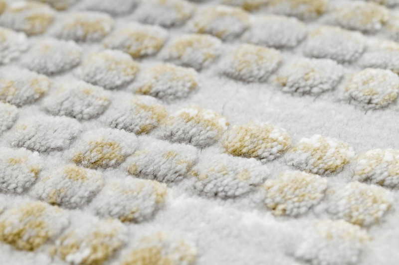 Koberec AKRYL VALS 8376 Geometricky 3D, sivý / zelený