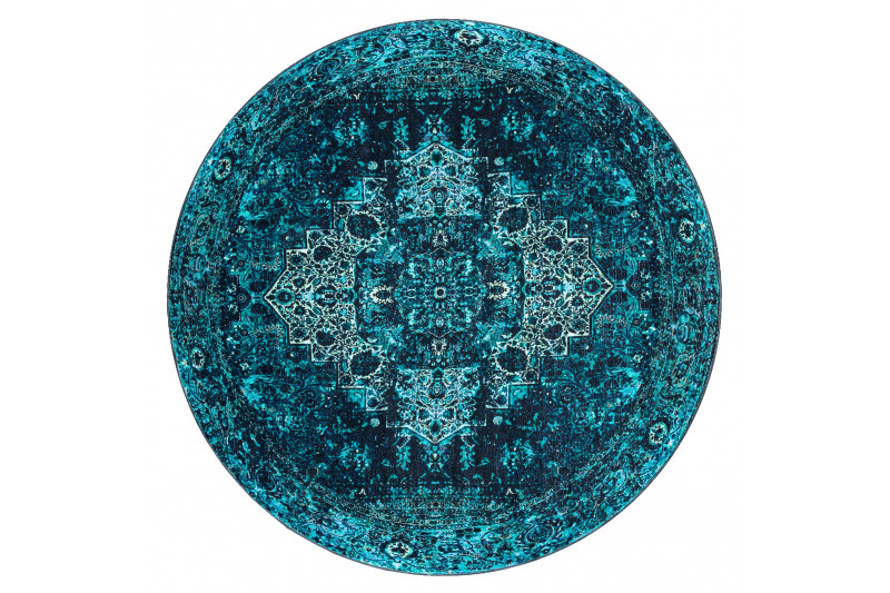 Koberec ANTIKA Ancret Azure ornament modrý