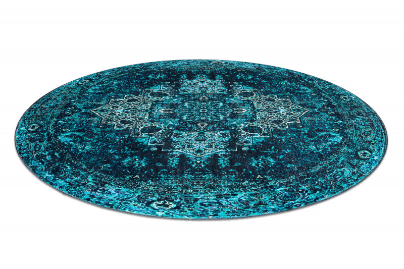 Koberec ANTIKA Ancret Azure ornament modrý