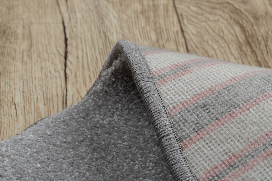 Koberec kruh DISCRETION strieborný