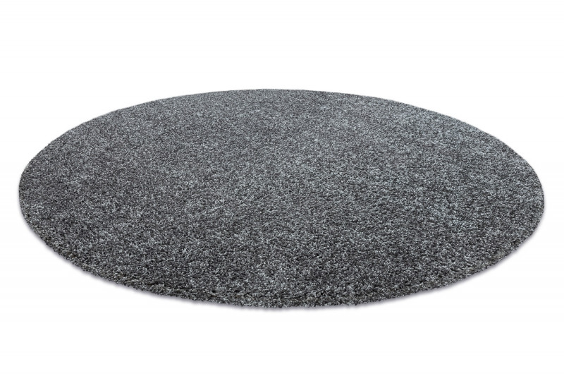 Koberec kruh ILDO 71181070 antracit sivý