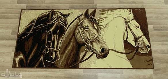 Koberec Makata - Koníky, béžový