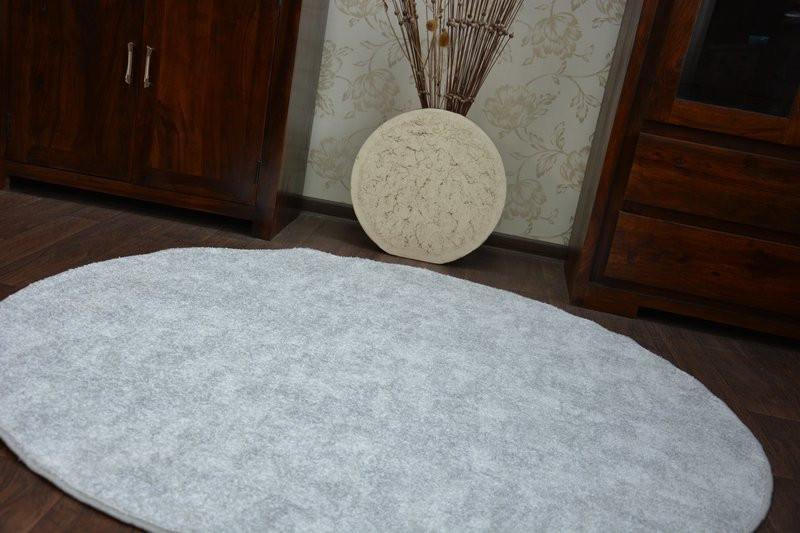 Koberec POZZOLANA strieborný kruh