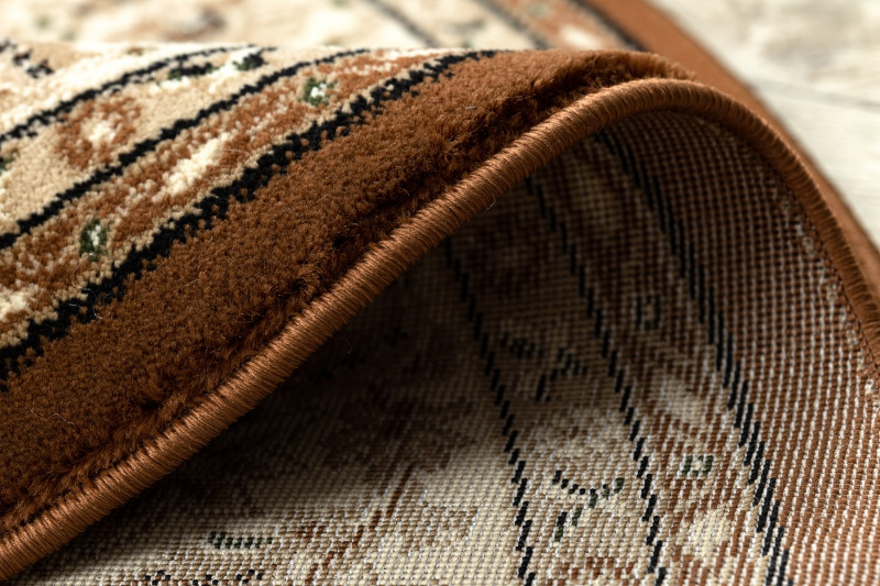 Koberec ROYAL ADR kruh vzor 521 hnedý