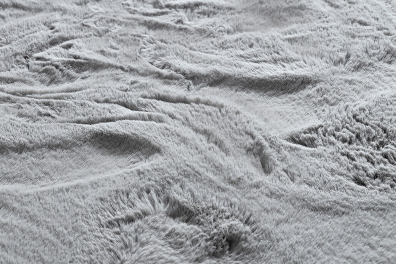 Koberec TEDDY kruh Shaggy sivý protišmykový