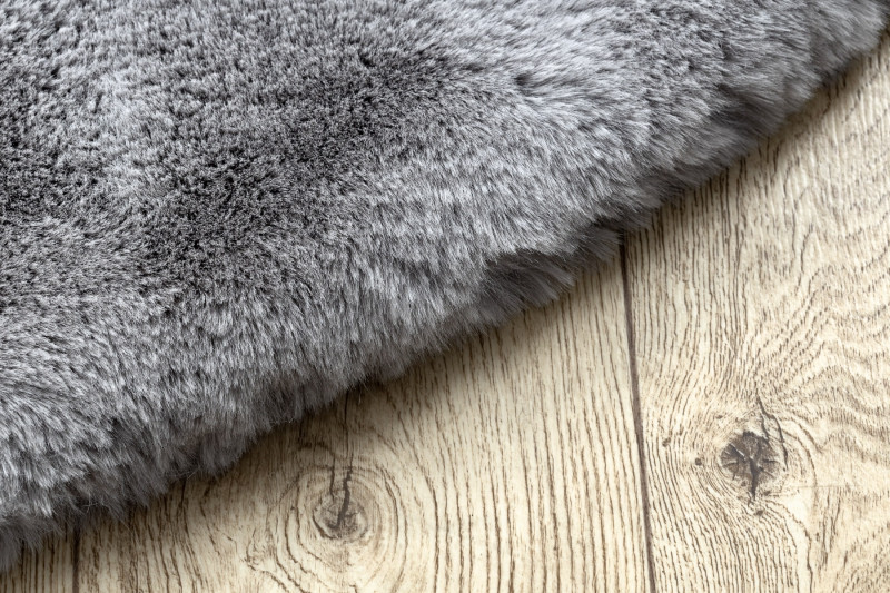 Koberec TEDDY kruh Shaggy sivý protišmykový