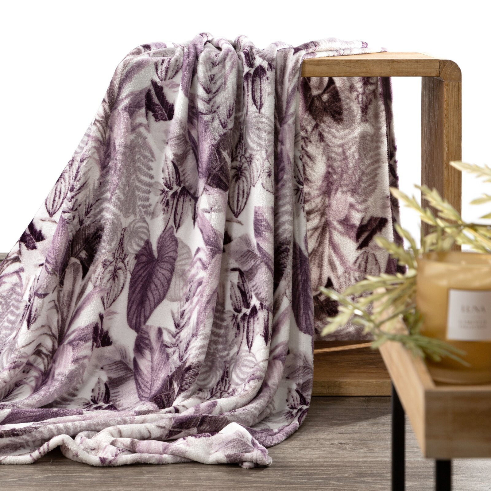 Deka DAVOS 2 fialová / sivá