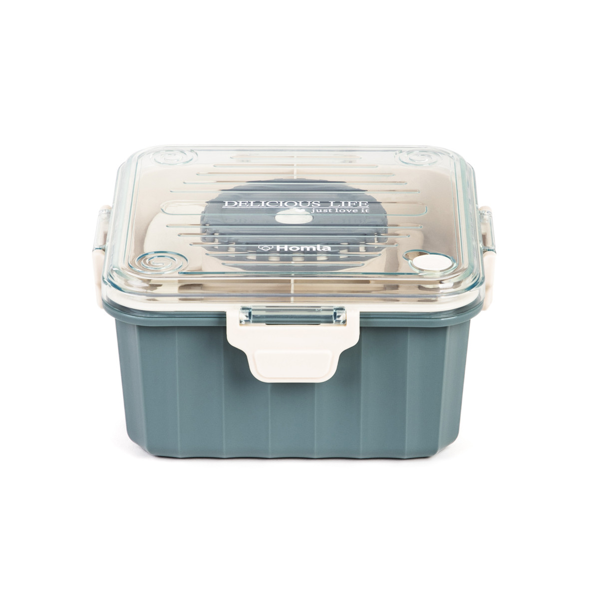 Obedový box POPPIE modrý 896045