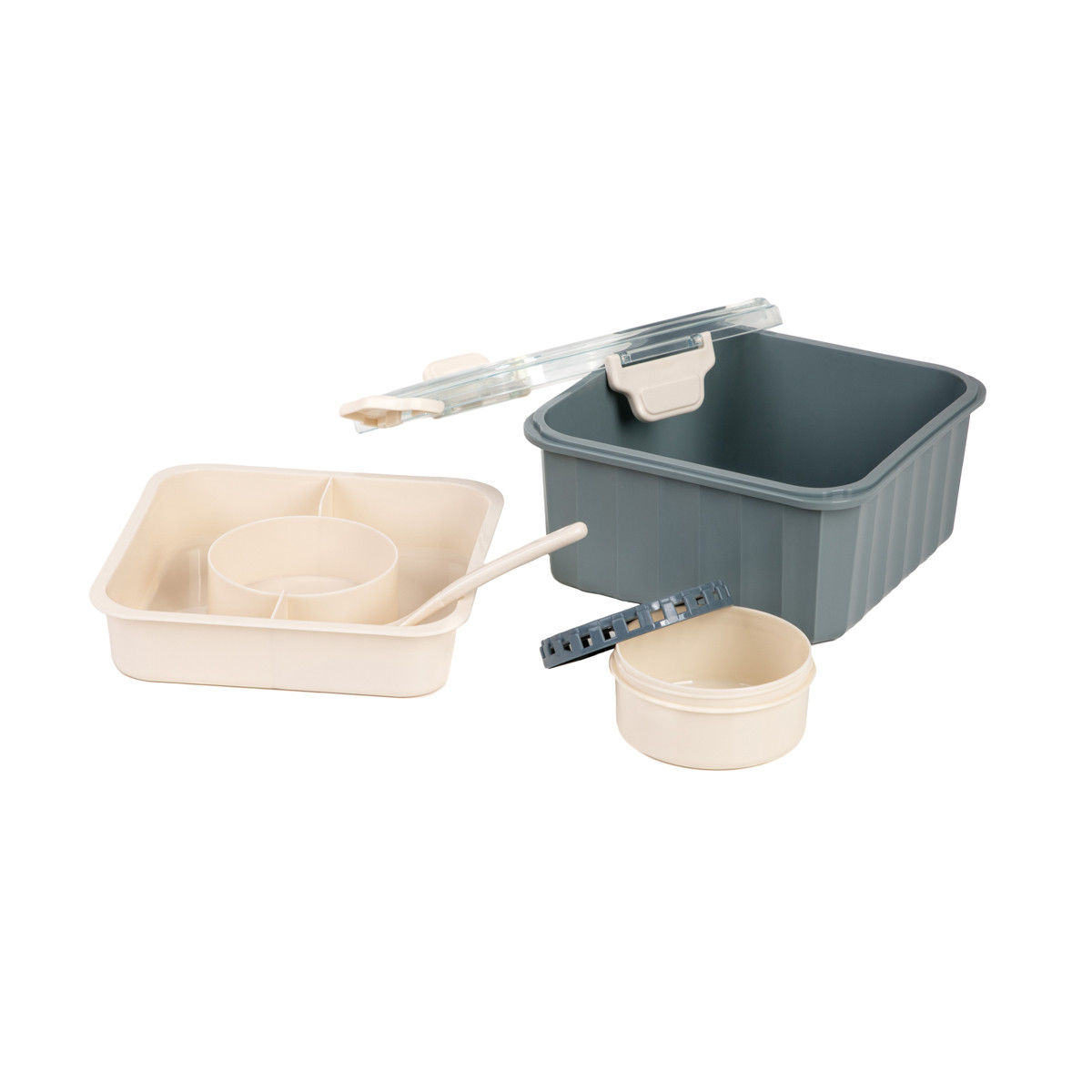 Obedový box POPPIE modrý 896045