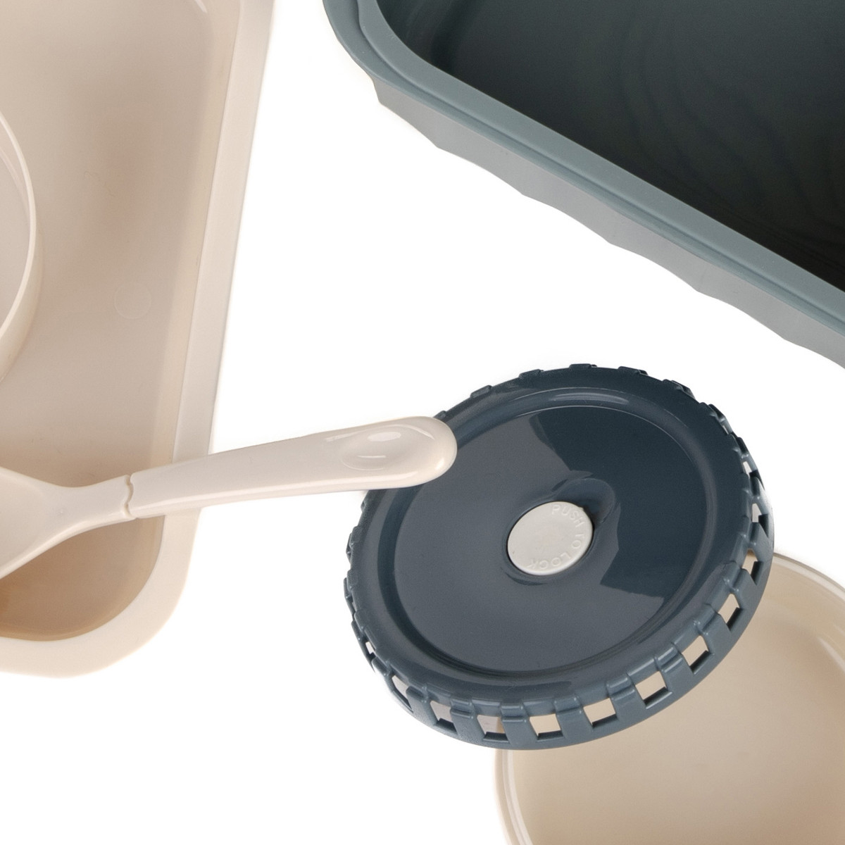 Obedový box POPPIE modrý 896045