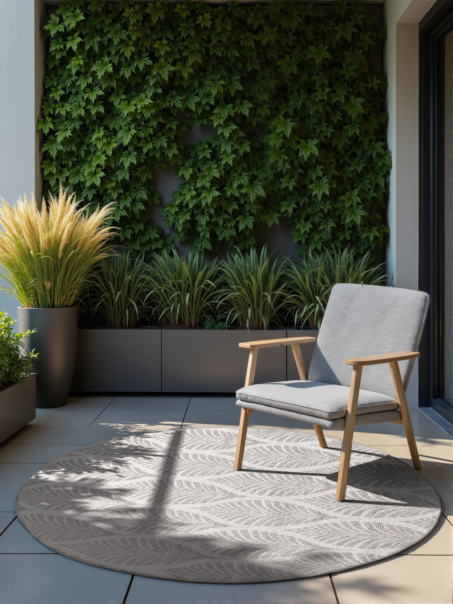 Obojstranný koberec Hanse Home Duet Liora biely / sivý kruh