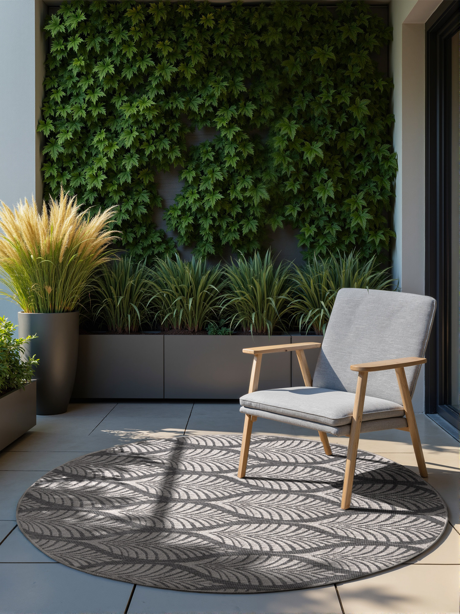 Obojstranný koberec Hanse Home Duet Liora biely / sivý kruh