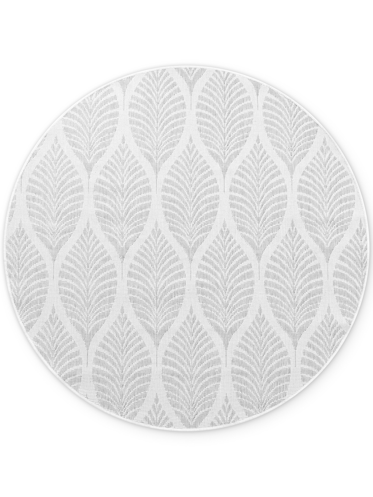 Obojstranný koberec Hanse Home Duet Liora biely / sivý kruh