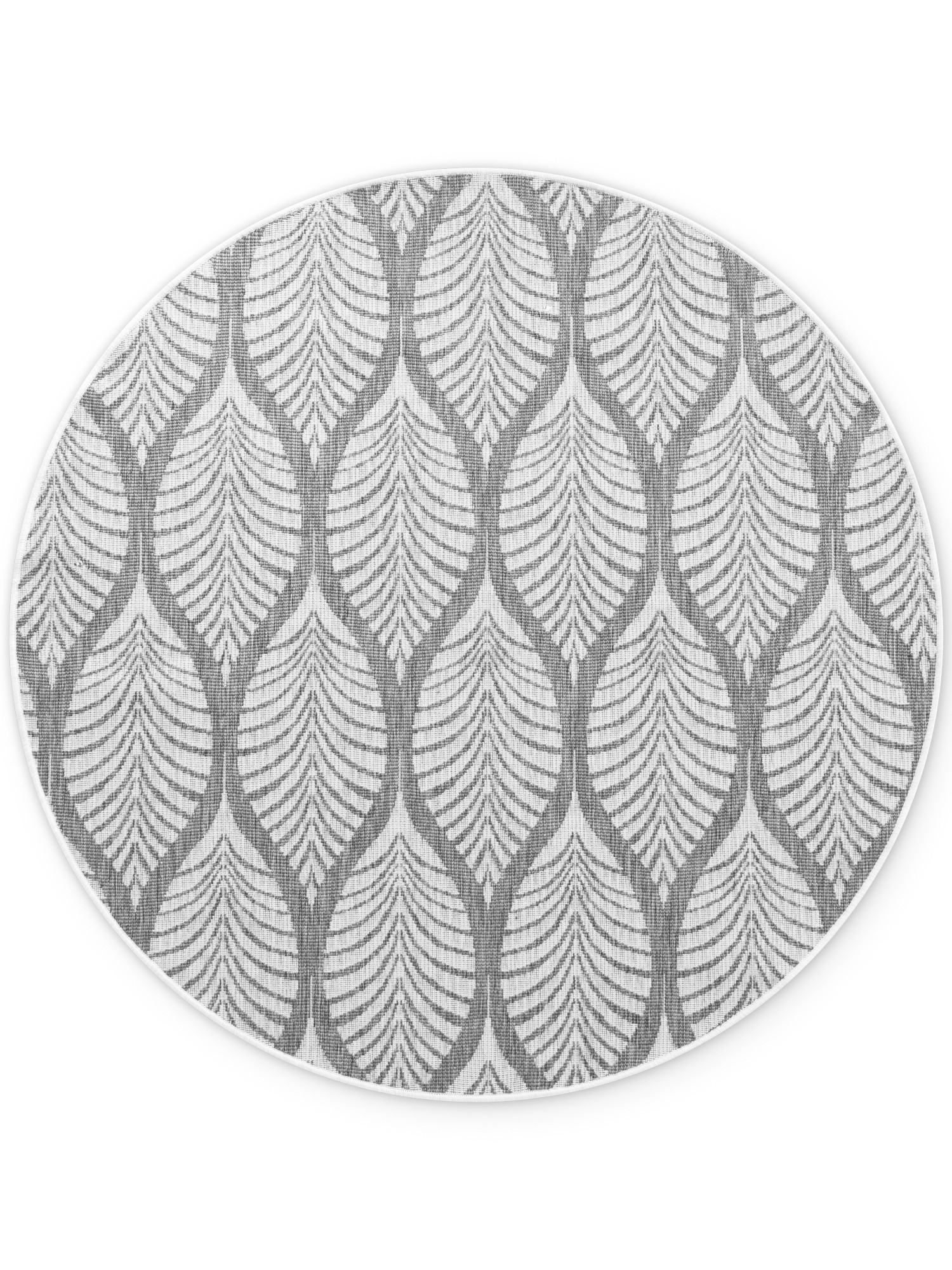 Obojstranný koberec Hanse Home Duet Liora biely / sivý kruh