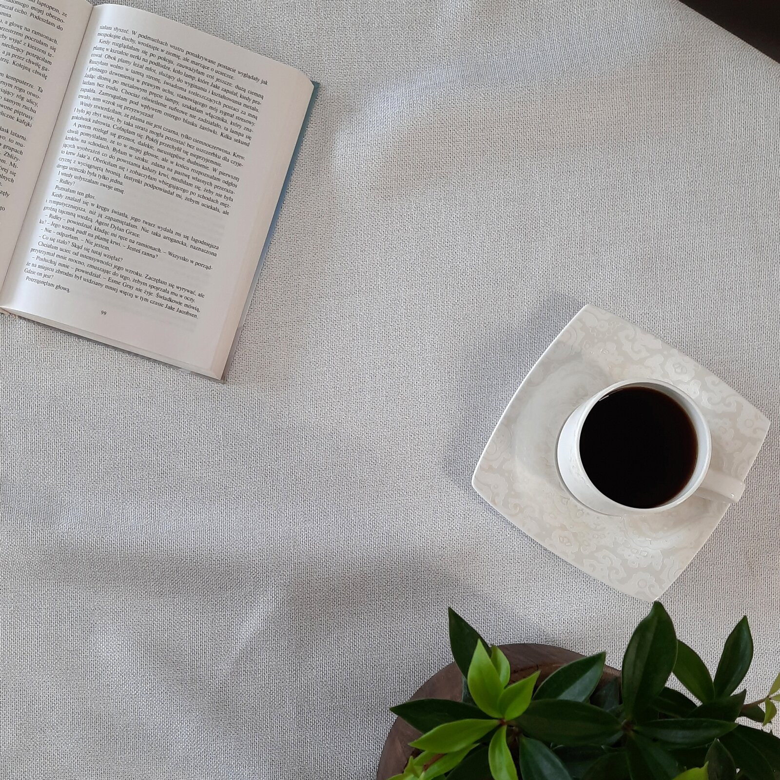 Obrus BIANCA 2 biely kruh