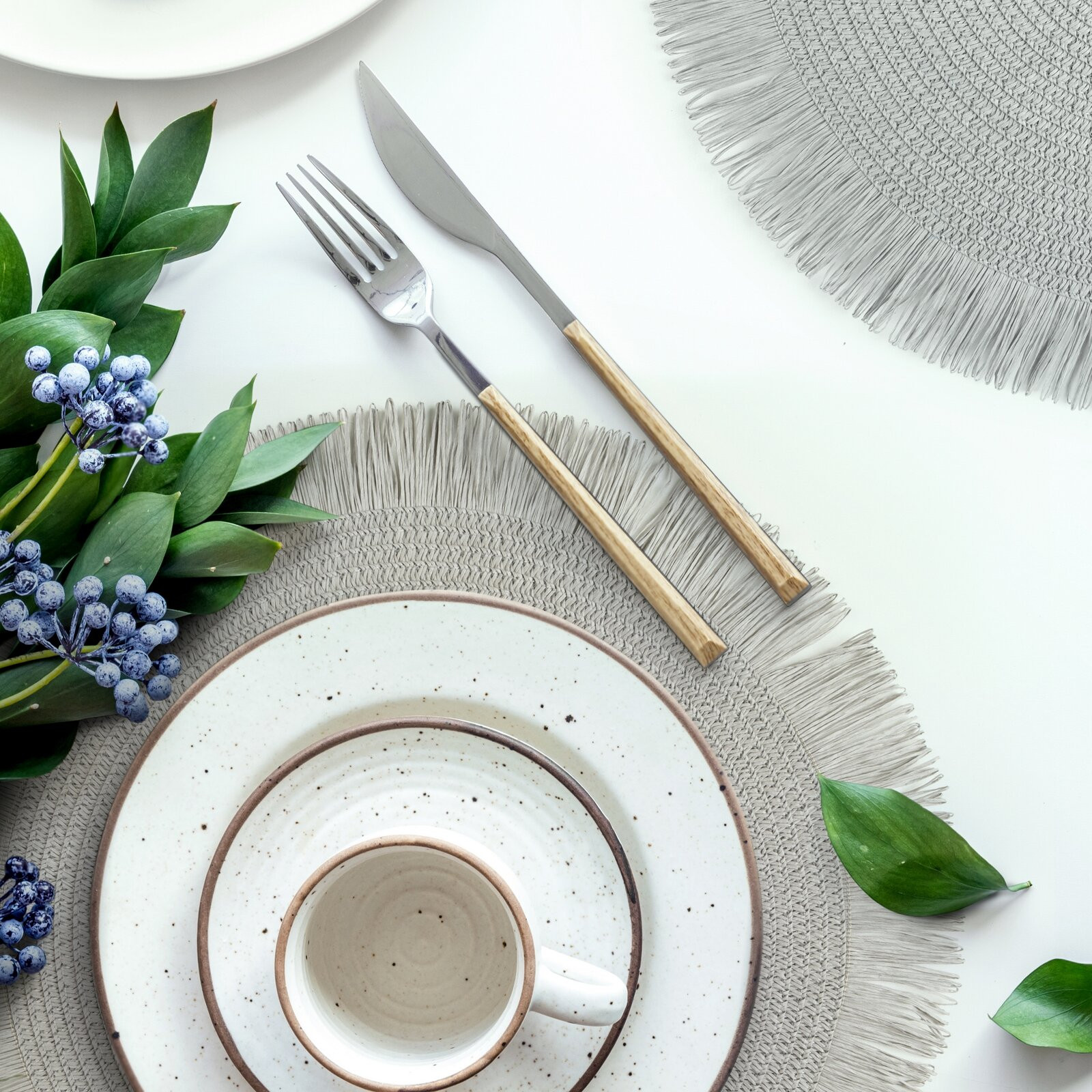 Podložka pod tanier BOHO 1 sivá