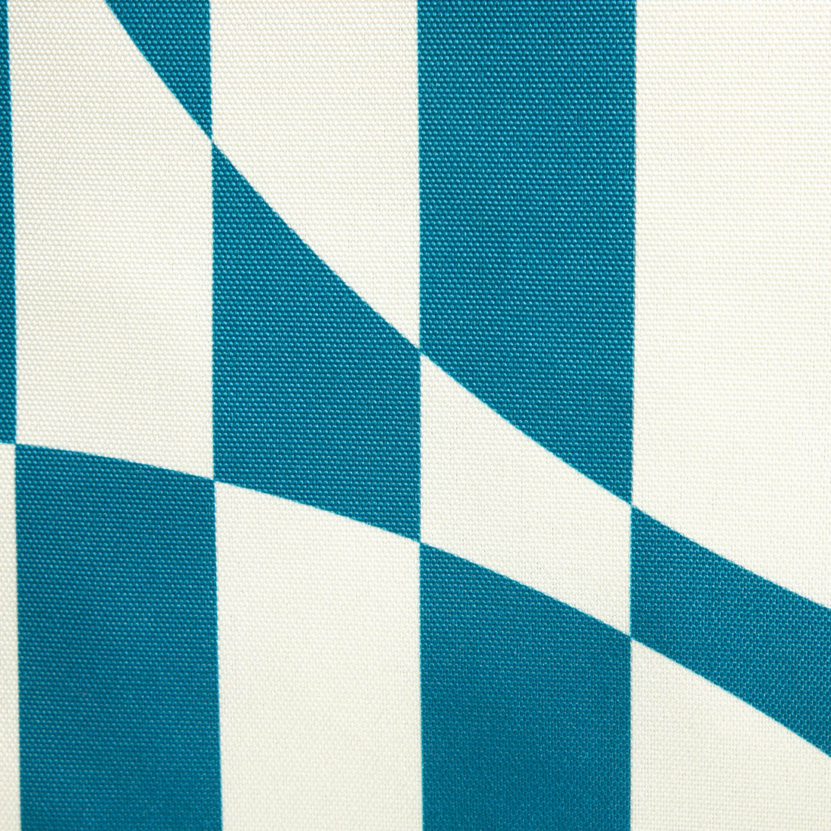 Štvorcový vankúš COLOUR BLOCKS biely / tyrkysový 745805