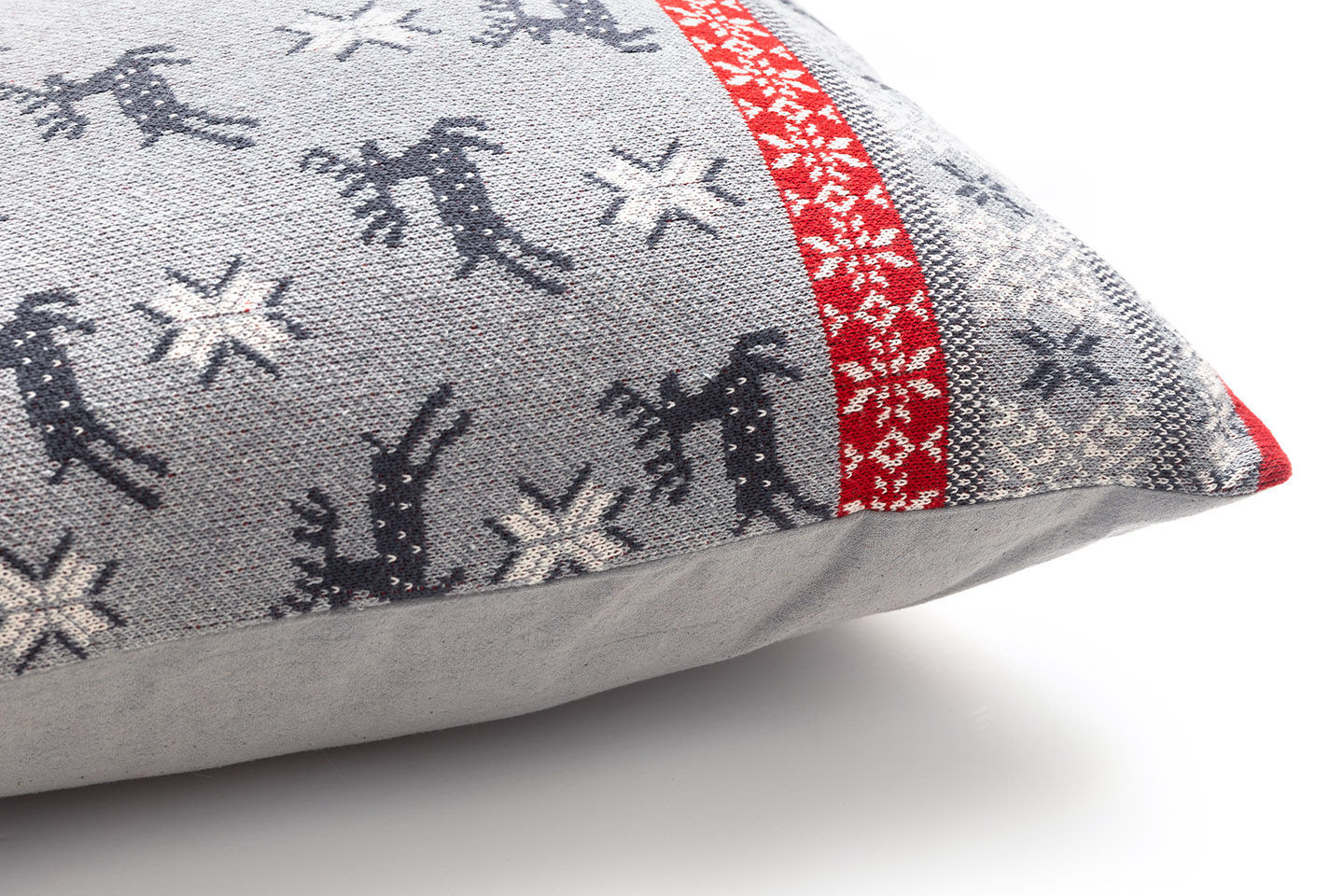 Štvorcový vankúš  SWEET DEER sivý