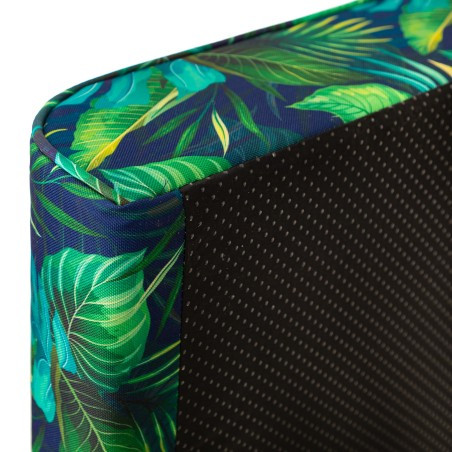 Vankúš na ratanovú stoličku NEL R3 modré lístie