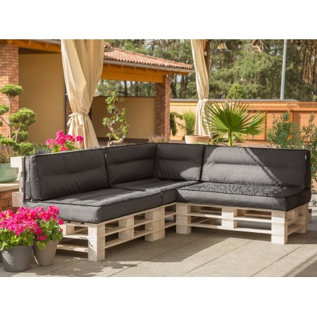 Vankúše na palety TOMEK 1+1 grafitové