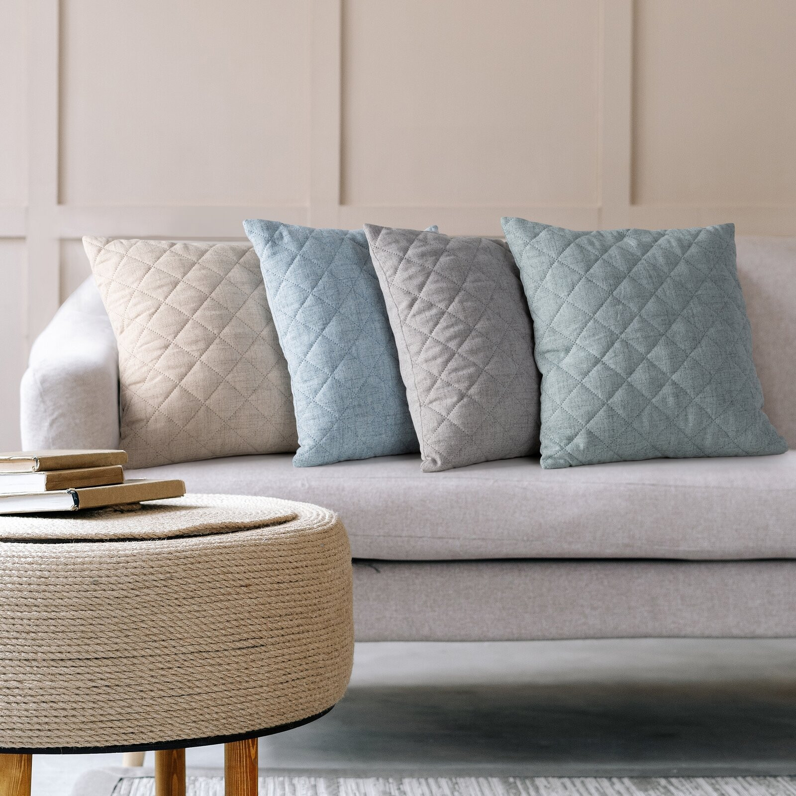 Obliečka na vankúš LEN 1 oceľová