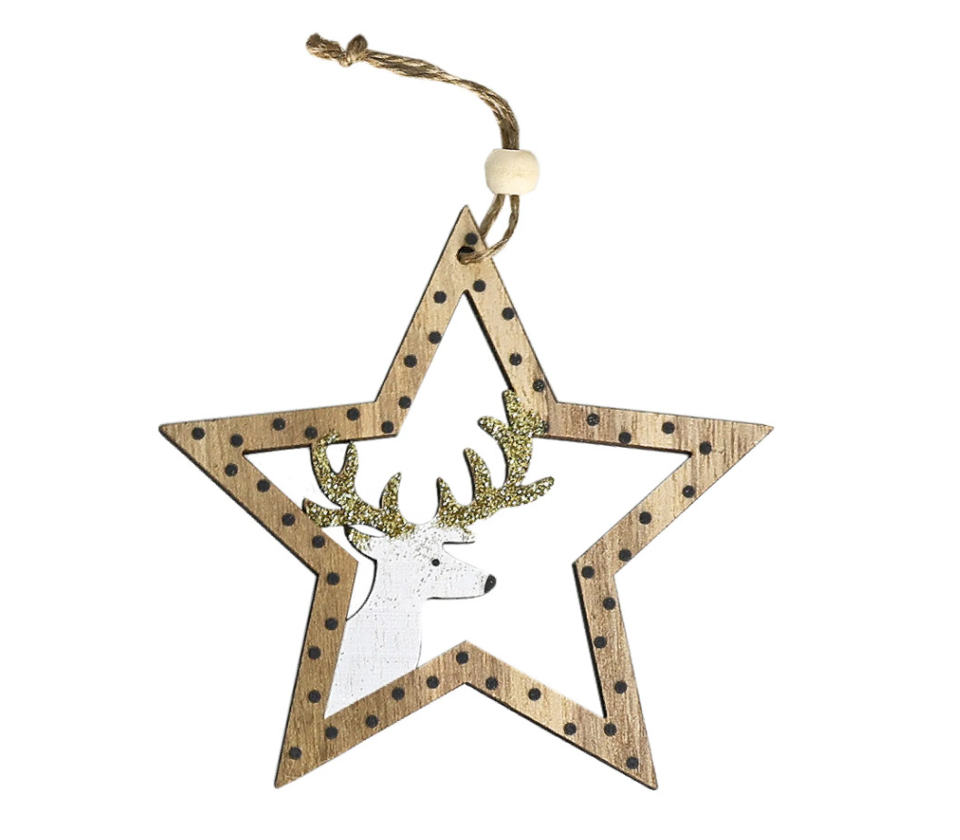 Vianočná dekorácia KL-21X12 hnedá (2 ks)