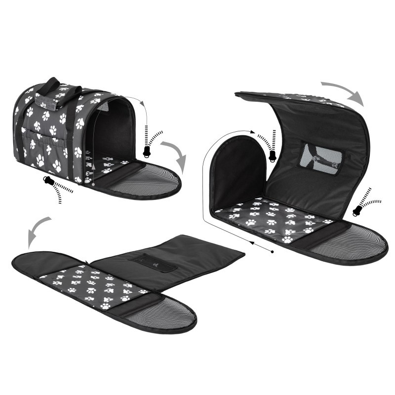 Prepravná taška TUBE R2 labky, grafitová