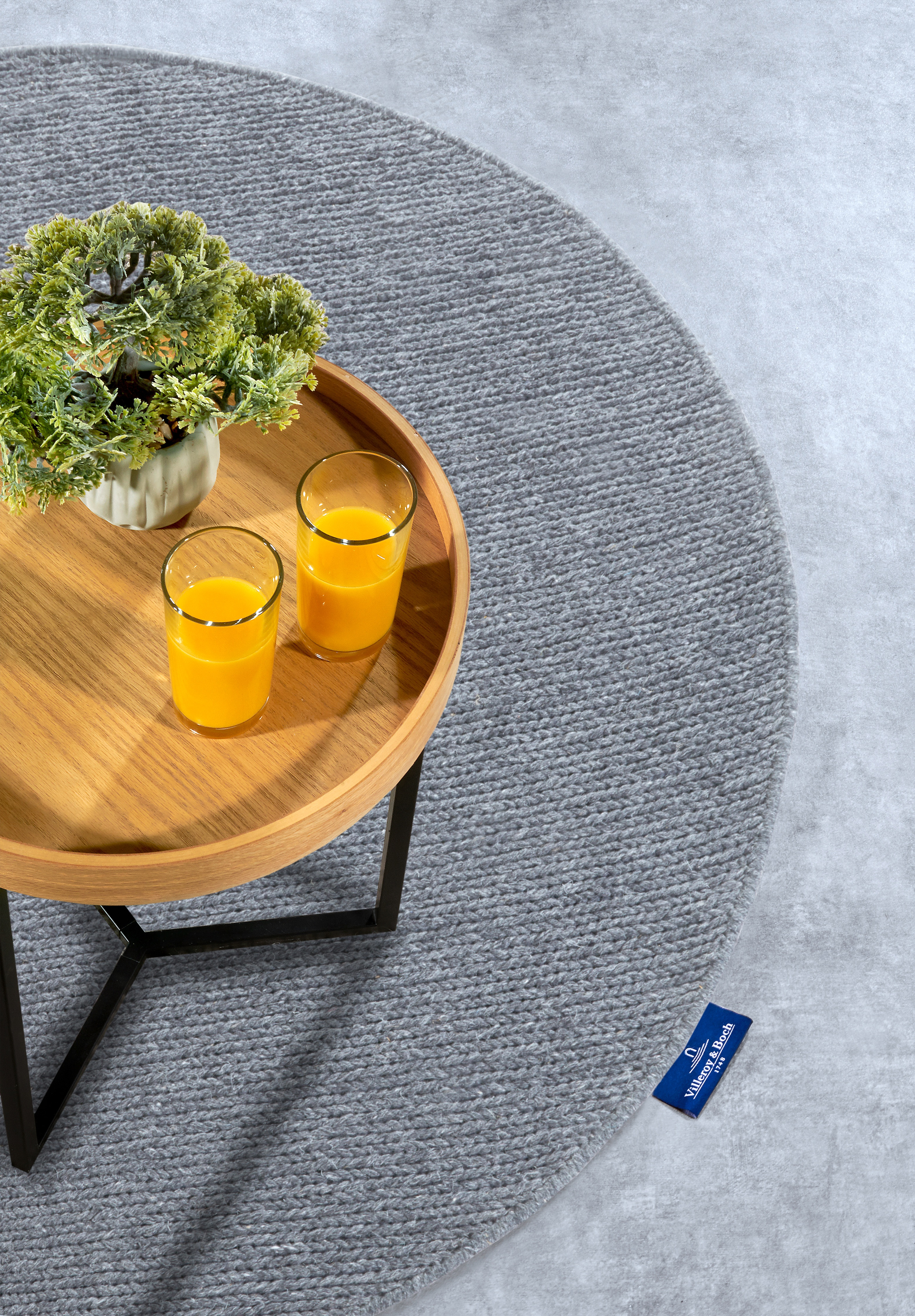 Koberec Villeroy & Boch Kollektion 1748 Francois sivý kruh