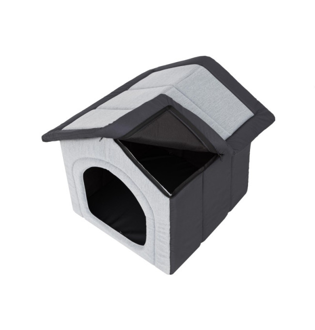 Búda pre psa INARI R3 sivá / granátová
