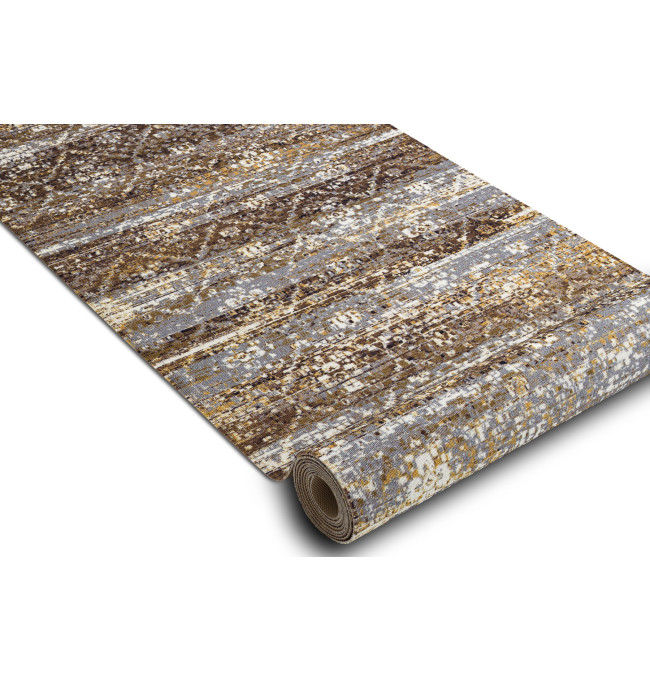 Protišmykový behúň DIGITAL - BERGEN béžový / sivý