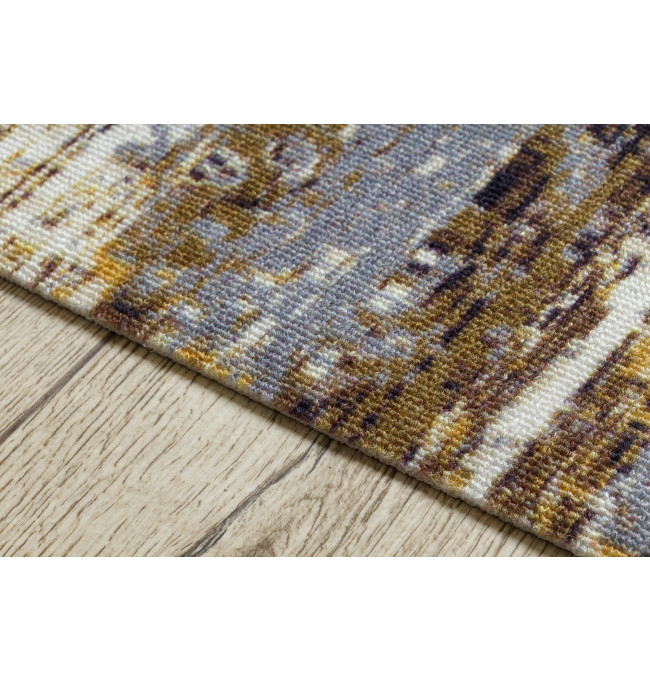 Protišmykový behúň DIGITAL - BERGEN béžový / sivý