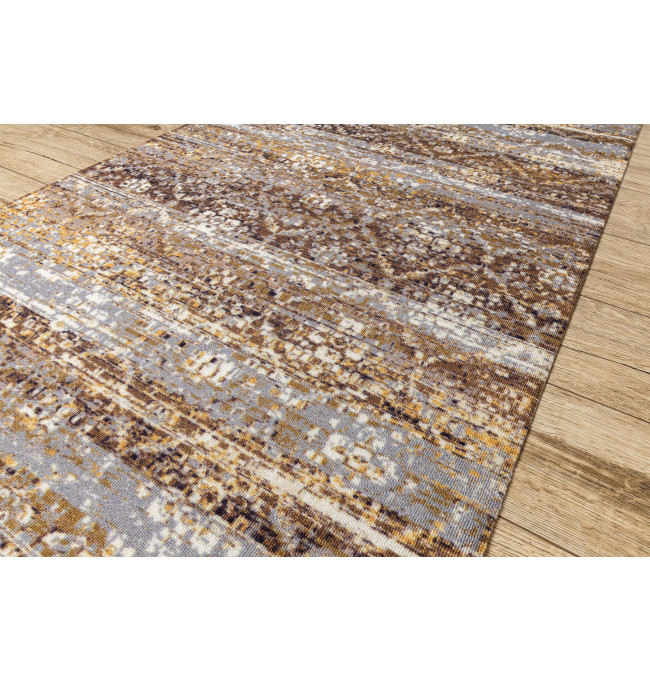 Protišmykový behúň DIGITAL - BERGEN béžový / sivý