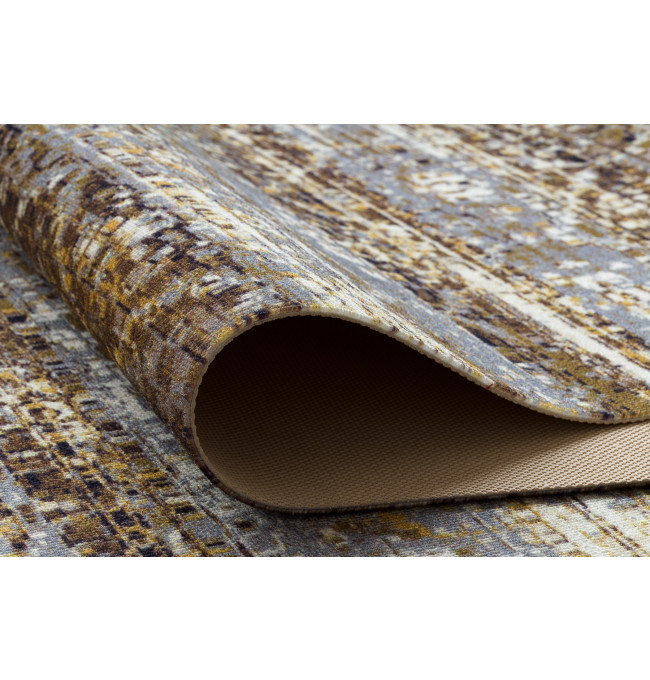 Protišmykový behúň DIGITAL - BERGEN béžový / sivý