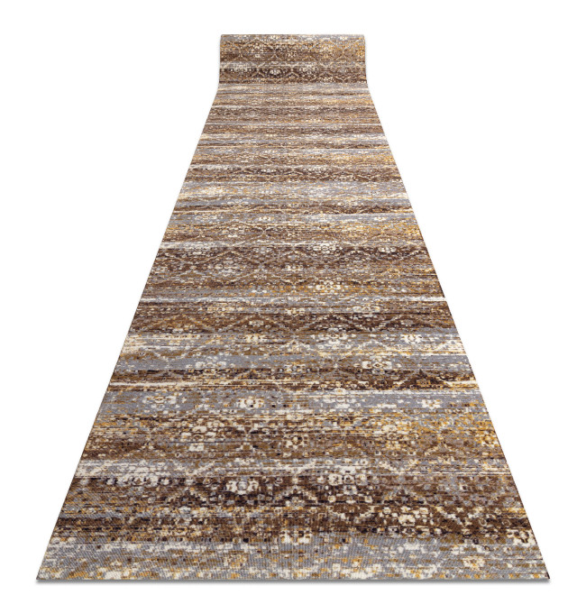 Protišmykový behúň DIGITAL - BERGEN béžový / sivý